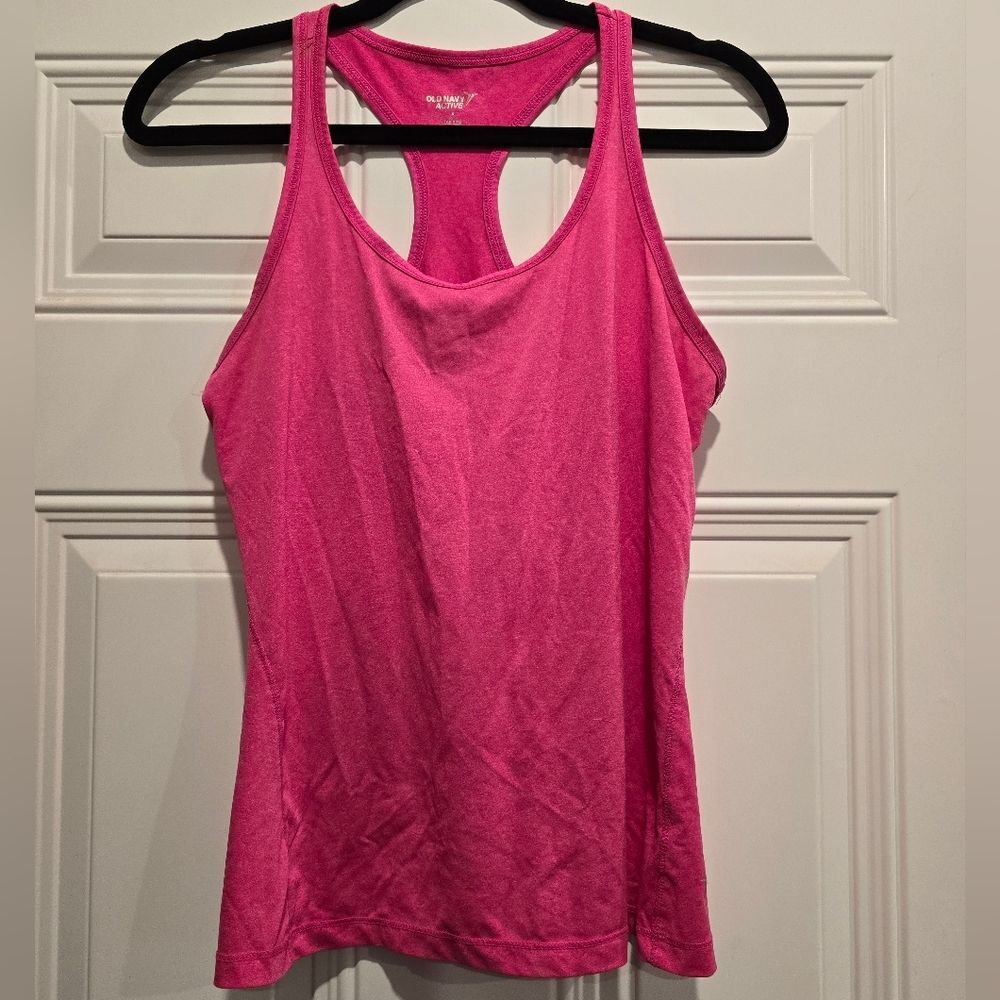 Women's Old Navy Active Hot Pink Racerback Tank Top, Size S